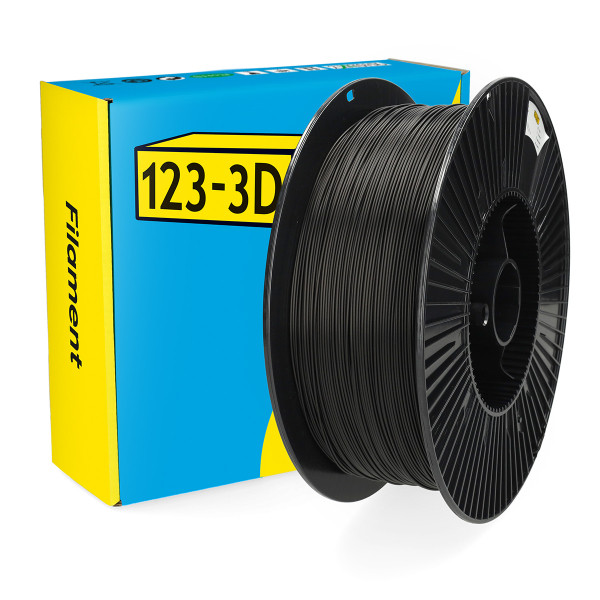 123-3D Filament PLA Black 1.75mm 3kg DHM00180 - 1