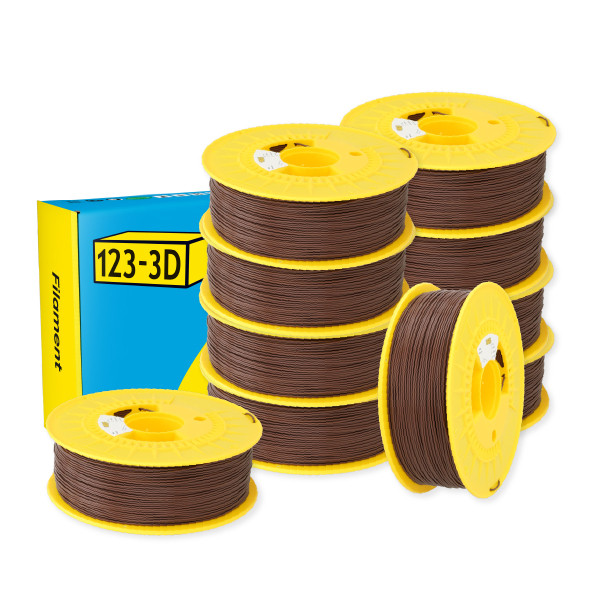 123-3D Filament PLA Brown 1.75 mm 10-pack 1 kg  DHM10002 - 1