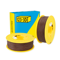 123-3D Filament PLA Brown 1.75 mm 2-pack 1 kg  DHM10000