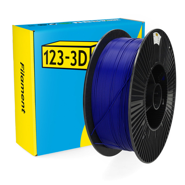 123-3D Filament PLA Dark Blue 1.75 mm 3 kg DHM00187 - 1