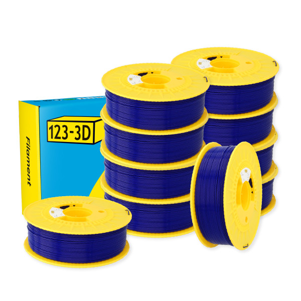 123-3D Filament PLA Dark Blue 1.75mm 10-pack 1kg  DHM10005 - 1