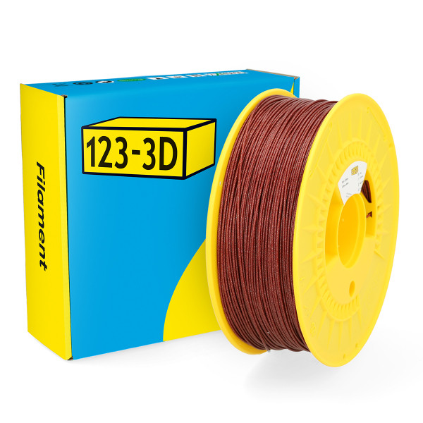 123-3D Filament PLA Glitter Red 1.75mm 1 kg DHM00061 - 1