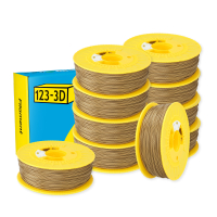 123-3D Filament PLA Gold 1.75mm 10-pack 1 kg DHM10011