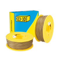 123-3D Filament PLA Gold 1.75mm 2-pack 1 kg DHM10009