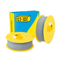 123-3D Filament PLA Grey 1.75mm 2-pack 1kg  DHM10012
