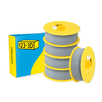 123-3D Filament PLA Grey 1.75mm 5-pack 1kg DHM10013