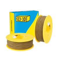 123-3D Filament PLA Khaki Grey 1.75 mm 2-pack 1 kg DHM10061