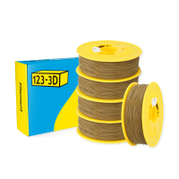 123-3D Filament PLA Khaki Grey 1.75 mm 5-pack 1 kg DHM10062