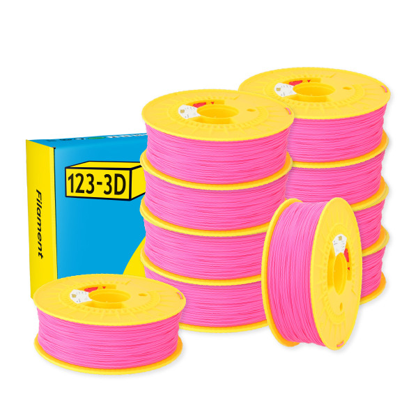 123-3D Filament PLA Light Pink 1.75mm 10-pack 1kg  DHM10026 - 1