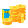 123-3D Filament PLA Orange 1.75mm 10-pack 1 kg DHM10032 - 1