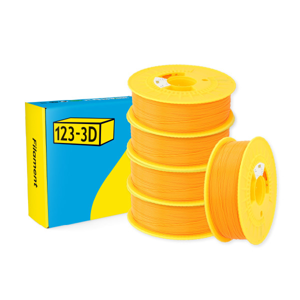 123-3D Filament PLA Orange 1.75mm 5-pack 1 kg DHM10031 - 1