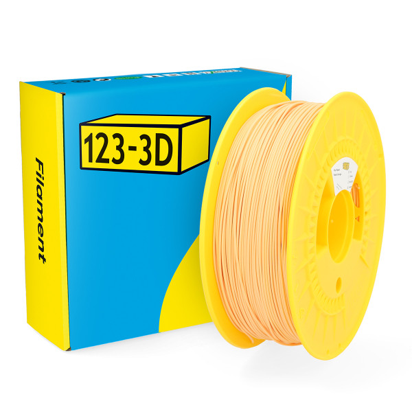 123-3D Filament PLA Pastel Orange 1.75 mm 1 kg  DHM00048 - 1