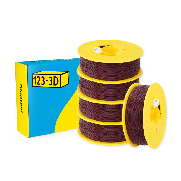 123-3D Filament PLA Purple 1.75mm 5-pack 1 kg DHM10034 - 1