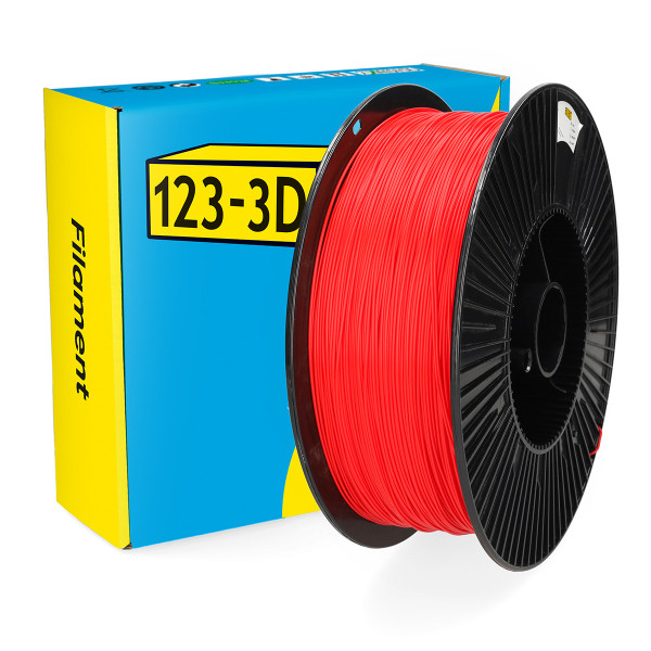 123-3D Filament PLA Red 1.75 mm 3 kg DHM00185 - 1