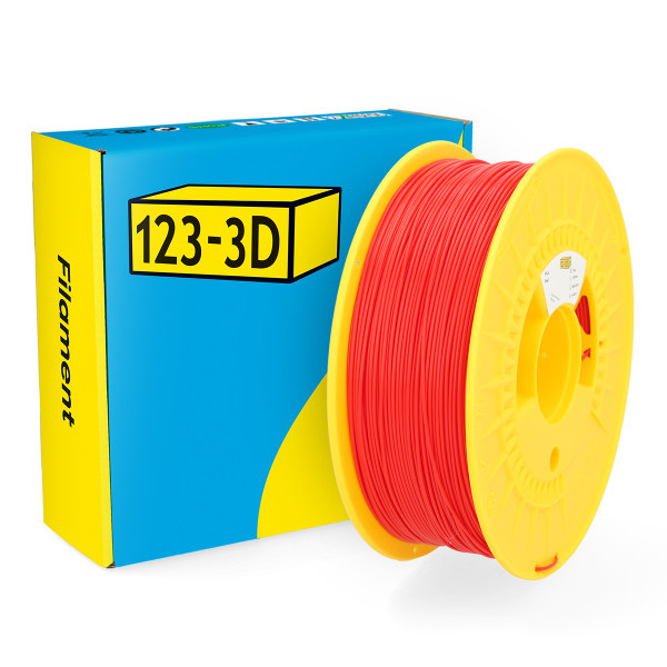 123-3D Filament PLA Red 1.75mm 1 kg DHM00004 - 1