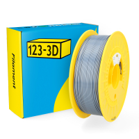 123-3D Filament PLA Satin Gray 1.75mm 1kg  DHM00074