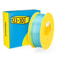 123-3D Filament PLA Satin Rainbow Aquamarine 1.75mm 1kg  DHM00117
