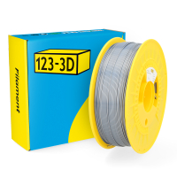 123-3D Filament PLA Silk Silver 1.75mm 1kg  DHM00065