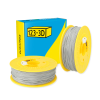 123-3D Filament PLA Silver 1.75mm 2-pack 1kg  DHM10045