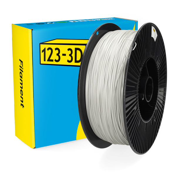 123-3D Filament PLA Silver 1.75mm 3kg DHM00184 - 1