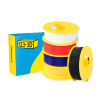 123-3D Filament PLA Starterpack Black, White, Red, Yellow and Dark Blue 1.75mm 1kg