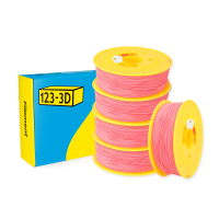 123-3D Filament PLA Strawberry Pink 1.75 mm 5-pack 1 kg DHM10065