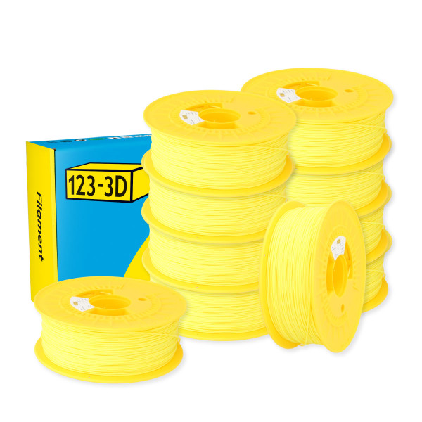 123-3D Filament PLA Sulfur Yellow 1.75 mm 10-pack 1 kg DHM10078 - 1