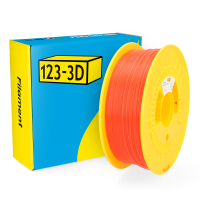 123-3D Filament PLA Transparent Red 1.75mm 1kg  DHM00084