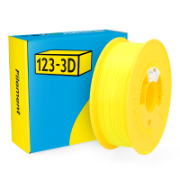 123-3D Filament PLA Transparent Yellow 1.75mm 1kg DHM00080