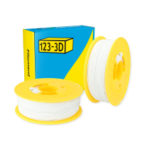 123-3D Filament PLA White 1.75mm 2-pack 1 kg DHM10042