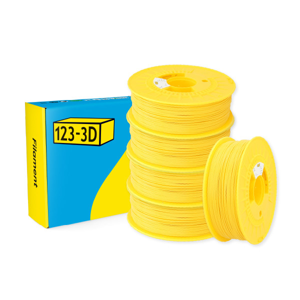 123-3D Filament PLA Yellow 1.75 mm 5-pack 1 kg  DHM10007 - 1