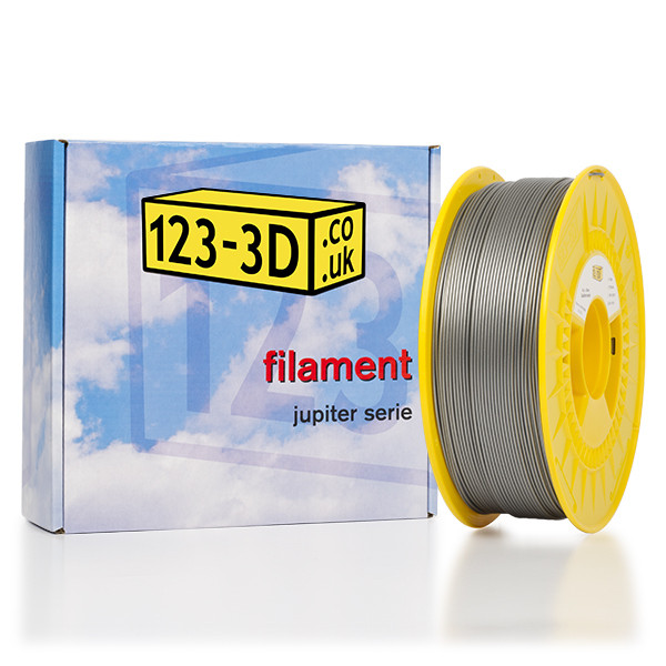 123-3D Filament Silver 1.75mm PLA 1.1kg (New Improved)  DFP01088 - 1