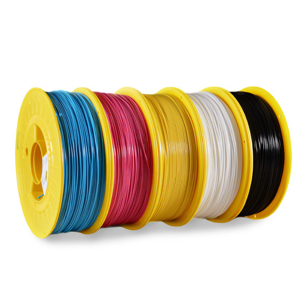 123-3D Full Spectrum Filament Bundle (CMYK + White) 1.75 mm 5kg DHM10126 - 1