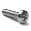 Galvanished metal round head screw, M4 x 20mm (50-pack)
