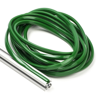 123-3D Green slot cover 6mm for 2020 profile (5 metres)  DFC00123