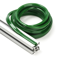 123-3D Green slot cover 8mm for 3030 profile (2.5 metres)  DFC00162