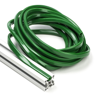 123-3D Green slot cover 8mm for 3030 profile (5 metres)  DFC00163