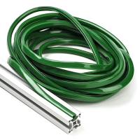 123-3D Green slot cover 8mm for 3030 profile (7.5 metres)  DFC00164