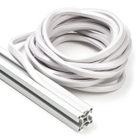 123-3D Grey slot cover 8mm for 3030 profile (5 metres)  DFC00157