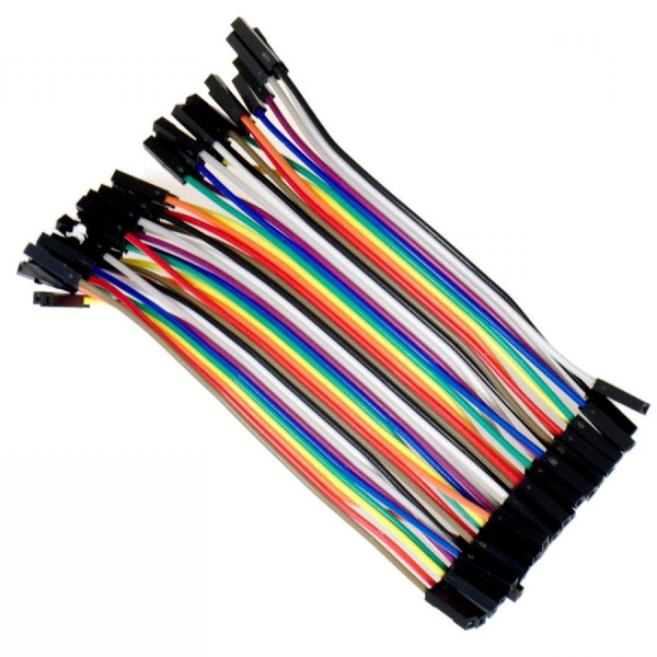 123-3D Jumper cables with dupont connector female to female, 50cm (40-pack)  DDK00051 - 1