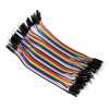 Jumper cables with dupont connector male to male, 30cm (40-pack) DDK00056 - 1
