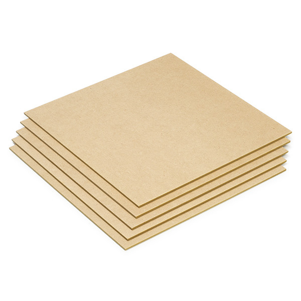 123-3D MDF plates 300mm x 300mm x 3mm, 5-pack (123-3D version)  DAR00719 - 1