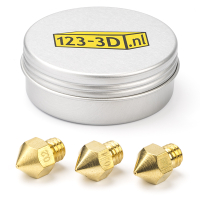 123-3D MK8 brass nozzle set, 1.75mm (0.2/0.4/0.5mm)  DAR00769