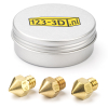 123-3D MK8 brass nozzle set, 1.75mm (0.4/0.6/0.8mm)