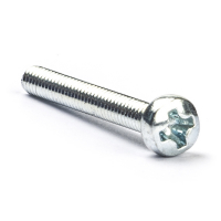 123-3D Metal screw spherical head M2x12 Zinc-plated (50-pack)  DBM00199