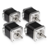 NEMA17 stepper motor 1.8 degrees per step, 47mm long, 5kg/cm (4-pack) DMO00025 - 1