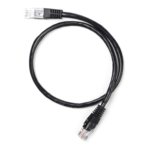 123-3D Network cable Cat5e U/UTP black, 50cm K010604092 DDK00125 - 1