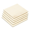 Poplar wood plates 150mm x 150mm x 4mm, 5-pack (123-3D version) DAR00721 - 1