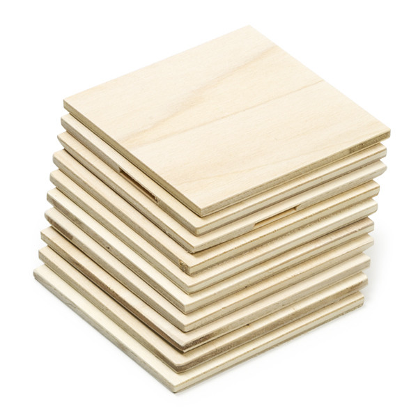 Snapmaker Blank Wood Squares (10-Pack)