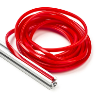 123-3D Red slot cover 6mm for 2020 profile (5 metres)  DFC00129